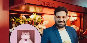 Así es el enorme oso de chocolate que vende Damián Betular para San Valentín 2025.