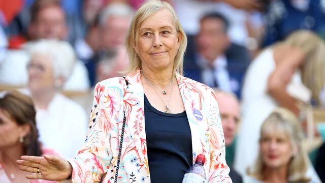 Martina Navratilova fue diagnosticada con un doble cáncer. Foto: Reuters.