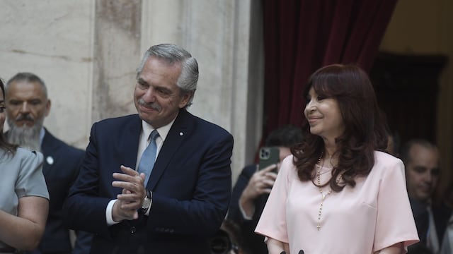 Alberto Fernández y Cristina Kirchner en la apertura de las Sesiones Ordinarias