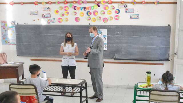 Gustavo Bordet dejó inaugurado el ciclo lectivo 2021