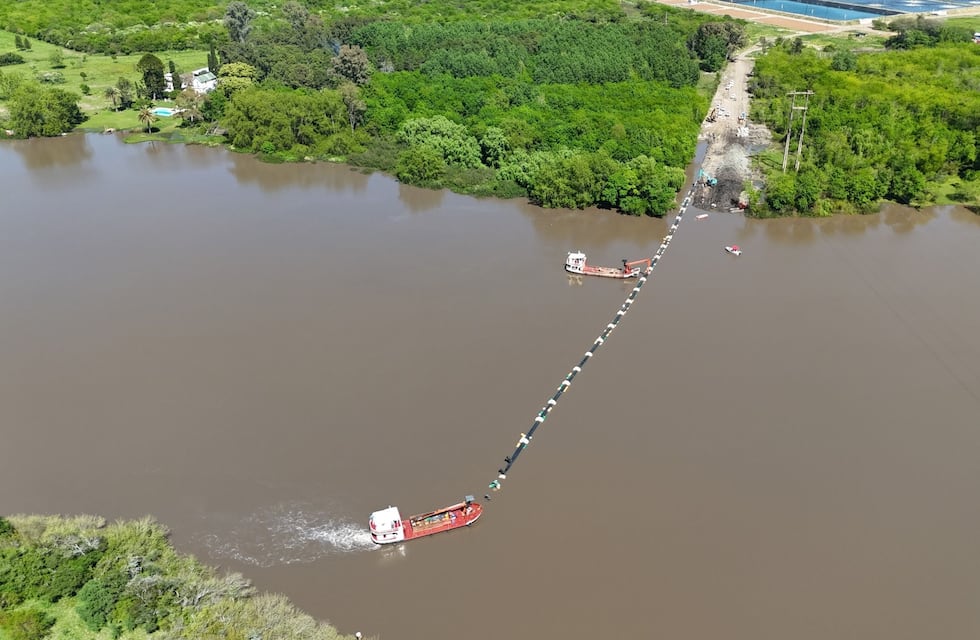 Paso fundamental en la obra de tratamiento de efluentes cloacales de Gualeguaychú