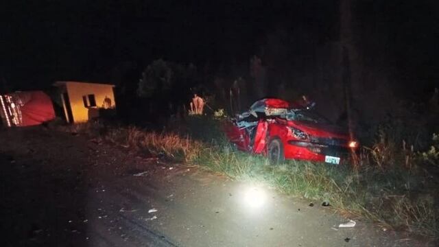 Violento choque en San Vicente dejó dos mujeres heridas.