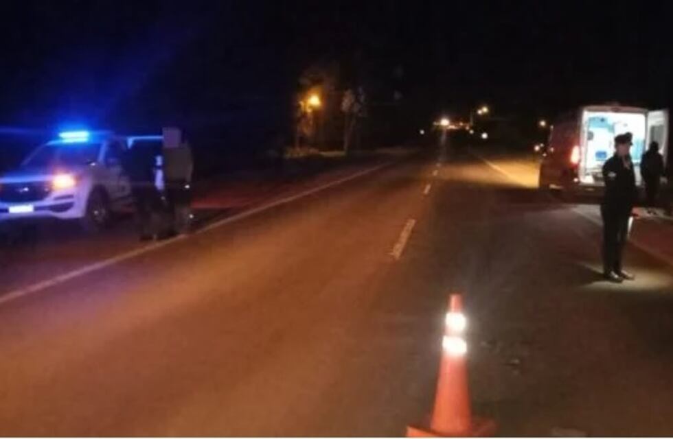 Guaraní: joven falleció tras ser atropellada por una camioneta sobre la ruta 14