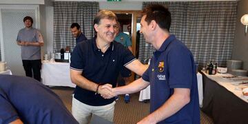 El Tata Gerardo Martino dirigió a Lio Messi en el Barcelona y en la Selección argentina (La Voz archivo).