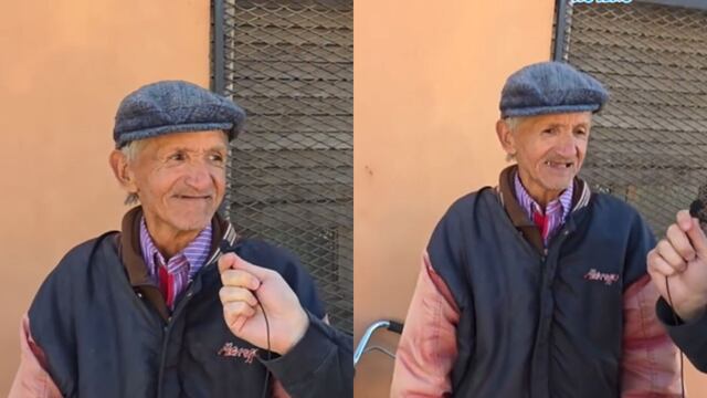 Hombre de 70 años hace mandados con su bicicleta.