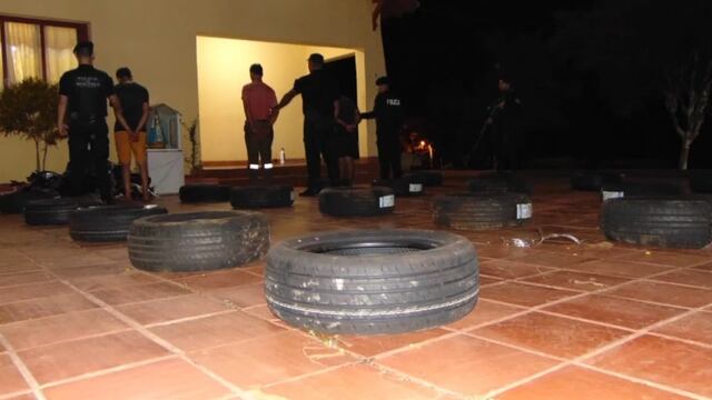 Colonia Victoria: desbaratan banda ligada al tráfico de cubiertas.