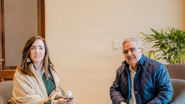 Victoria Villarruel estuvo acompañada durante sus actividades por el gobernador Raúl Jalil y otras autoridades locales.