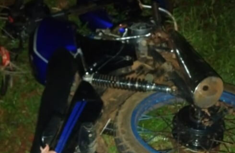 San Vicente: joven motociclista falleció al despistar en la ruta 13