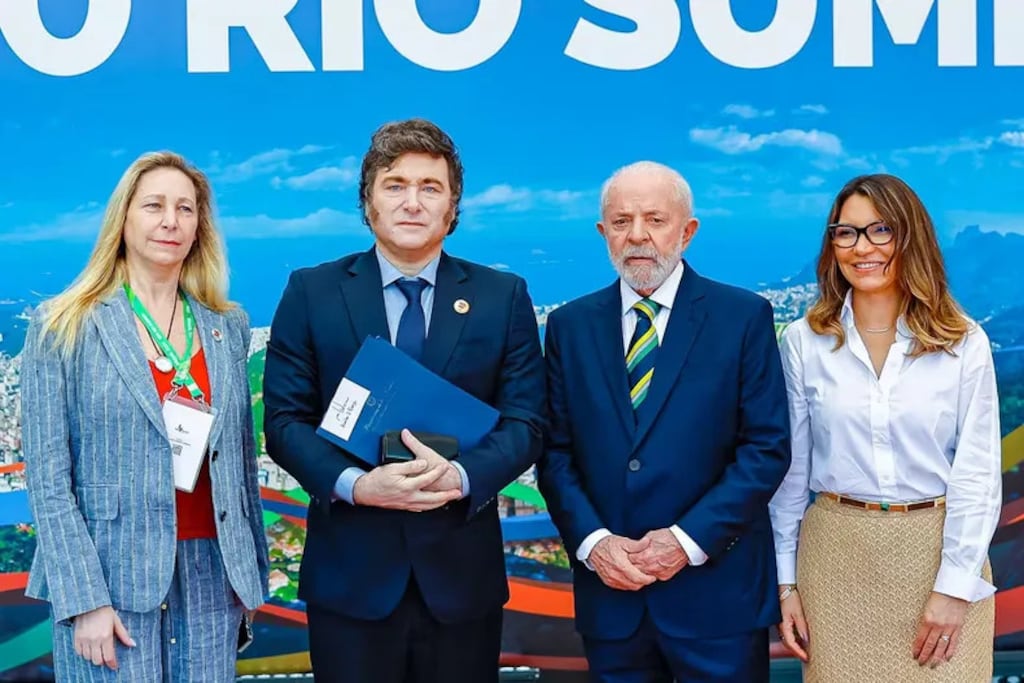 Javier Milei, presente en una opaca cumbre del Mercosur (FOTO ARCHIVO Gentileza: 5N)