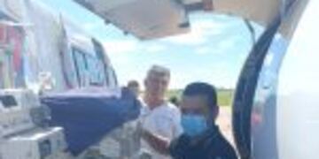 El bebé trasladado tiene tres días de vida, y fue derivado con diagnóstico de cardiopatía congénita.