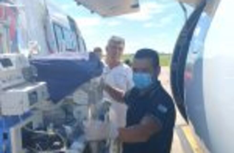 Un recién nacido con cardiopatía fue derivado en vuelo sanitario al Garrahan