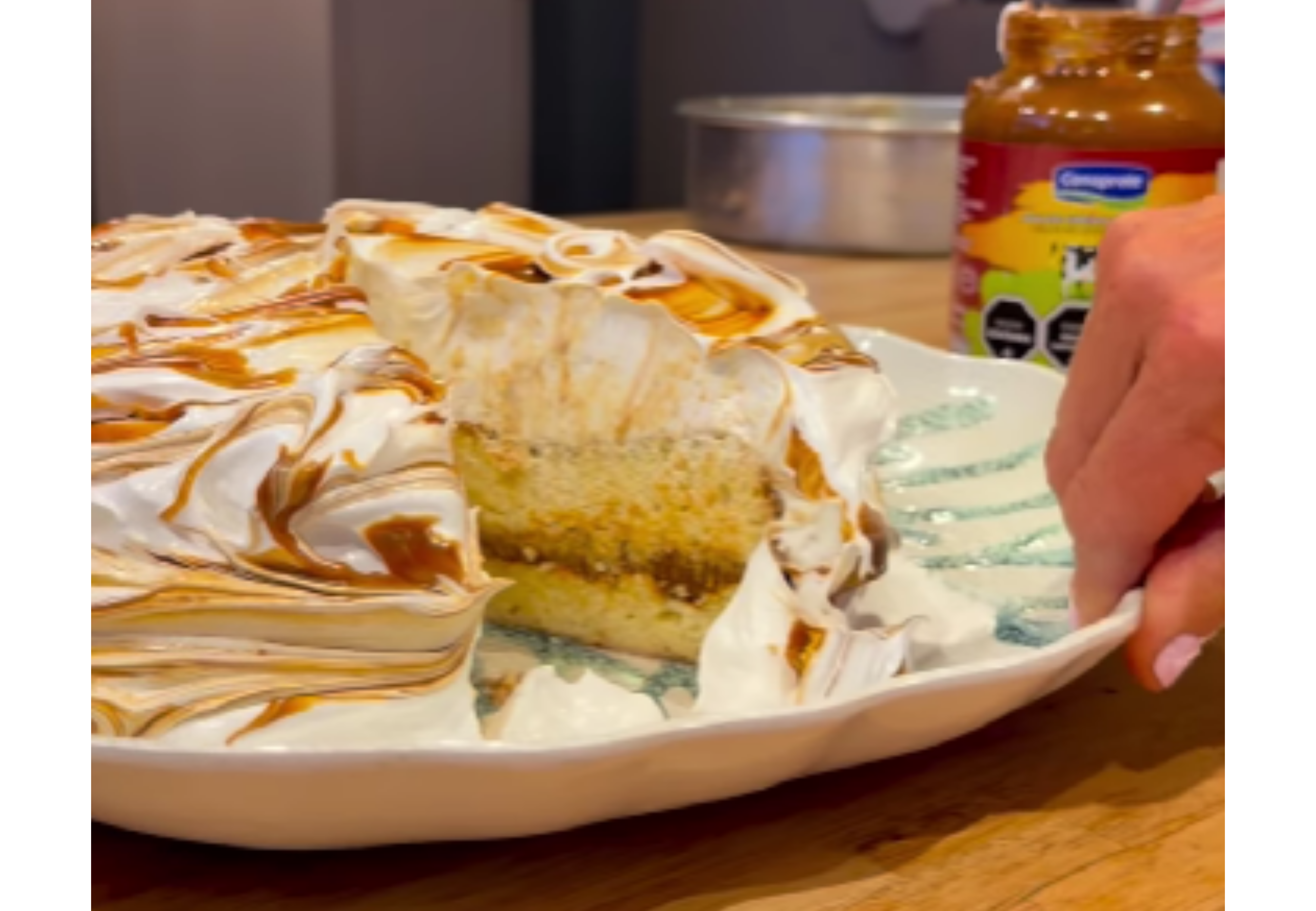 Así queda la torta con esta receta.