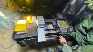 Los paquetes con forma de ladrillo estaban listos para su transporte en las cajas metálicas halladas en un domicilio de Las Juntas (Catamarca).