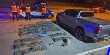 33 kilos de marihuana secuestrados en Punilla