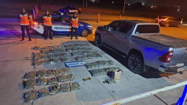 33 kilos de marihuana secuestrados en Punilla