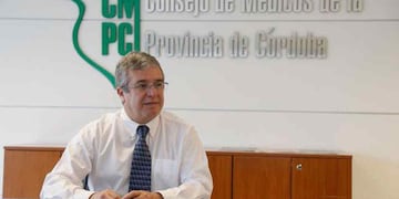 Andrés de León. El presidente del Consejo de Médicos de la Provincia de Córdoba.
