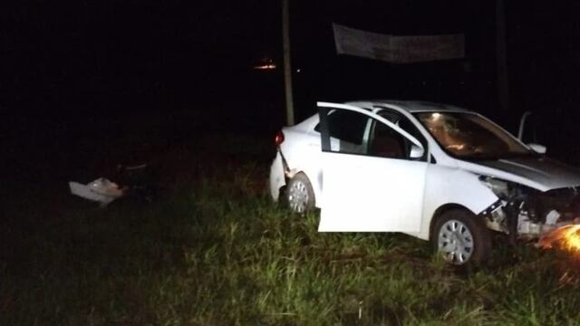 Un herido tras el despiste de un auto en la localidad de Guaraní.
