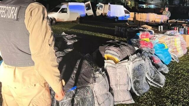 Incautan un millonario cargamento ilegal en Puerto Iguazú.