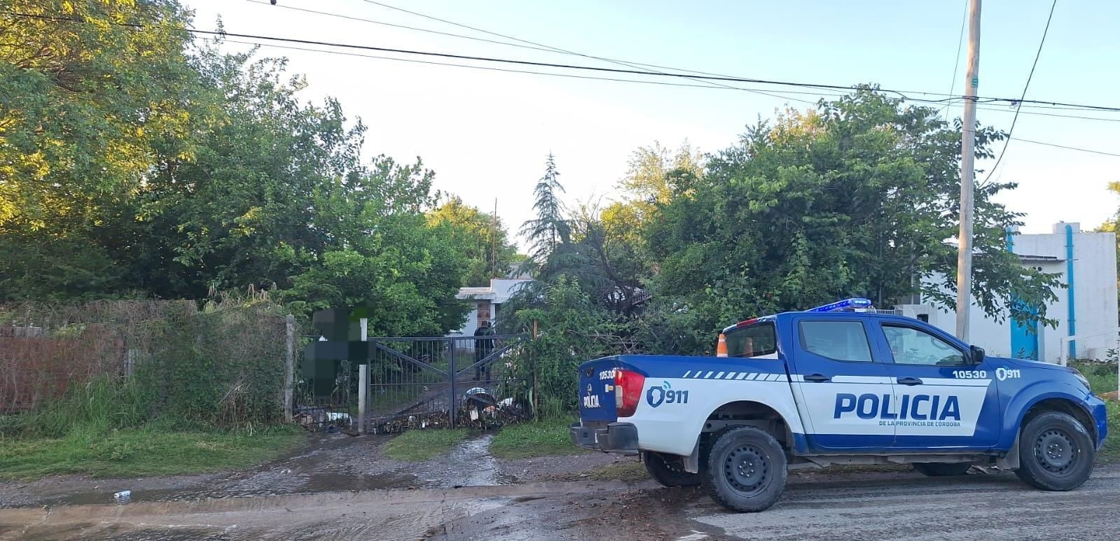 El operativo en La Calera.