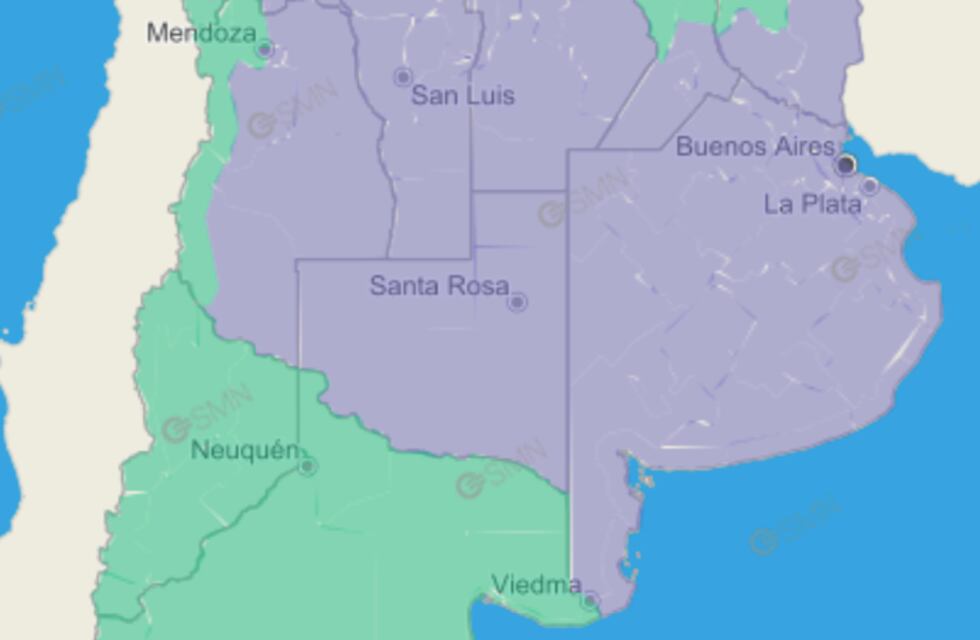 Azul, en “advertencia violeta” por las bajas temperaturas
