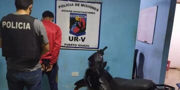 Detienen a un individuo signado como autor del robo de una motocicleta en Puerto Iguazú.