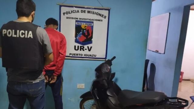 Detienen a un individuo signado como autor del robo de una motocicleta en Puerto Iguazú.
