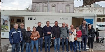 Valeria Soltermam participó de la apertura al público del primer Museo itinerante de fotografía