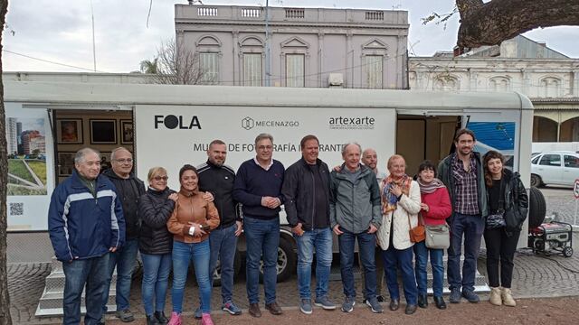 Valeria Soltermam participó de la apertura al público del primer Museo itinerante de fotografía