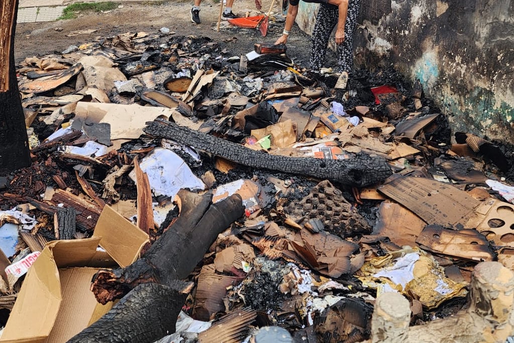 Identifican al autor del incendio en el refugio Cura Brochero. Gentileza Carlos Paz Vivo