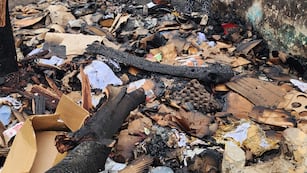 Identifican al autor del incendio en el refugio Cura Brochero. Gentileza Carlos Paz Vivo