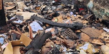 Identifican al autor del incendio en el refugio Cura Brochero. Gentileza Carlos Paz Vivo