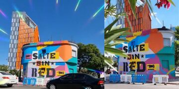 La colorida obra integra el programa "Arte de Nuestra Gente".