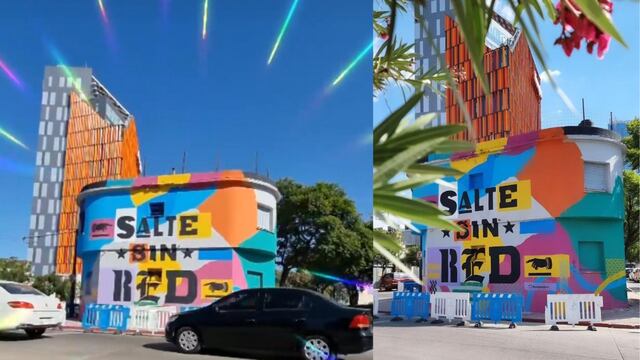 La colorida obra integra el programa "Arte de Nuestra Gente".