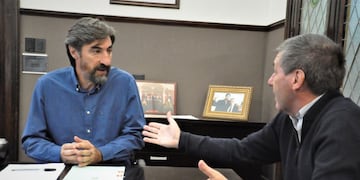 Angel Giano se reunió con el Ministro de Economía Hugo Ballay.