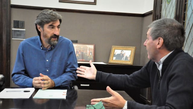 Angel Giano se reunió con el Ministro de Economía Hugo Ballay.