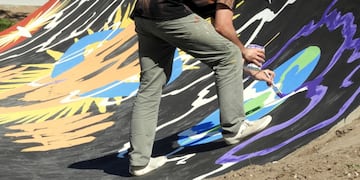 El arte urbano embellece la pista de Skate