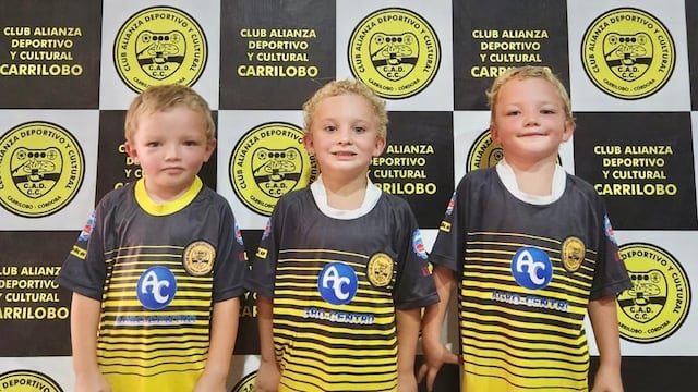 Lucio, Mateo y Tomás debutaron en la categoría Cebollita.