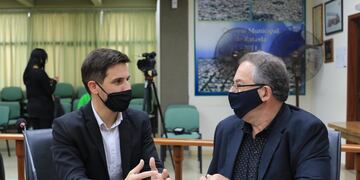 Leonardo Viotti y Miguel Destéfanis, autor del proyecto