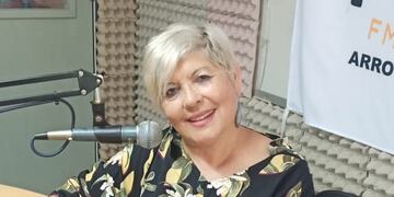 Rosa Camaño locutora de tango Arroyito