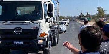 Camineros reclamaron en abril, sobre la Circunvalación de Río Cuarto.