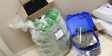 Los artículos fueron entregados a las autoridades del hospital sureño.