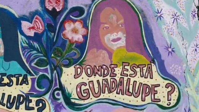 Parte del Mural realizado por Guadalupe Lucero en San Luis, el día de su cumpleaños número 6.