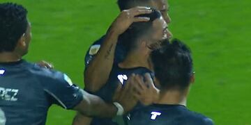 Francisco Pizzini anotó el 1 a 0 para Talleres en Tucumán. Su primer gol con Talleres (Captura).