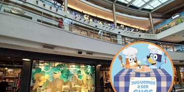 Bluey llega a 3 shoppings durante las vacaciones