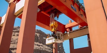 Las reparaciones y modernizaciones en la central generadora de energía del Dique de Ullum comenzaron en febrero de 2021.