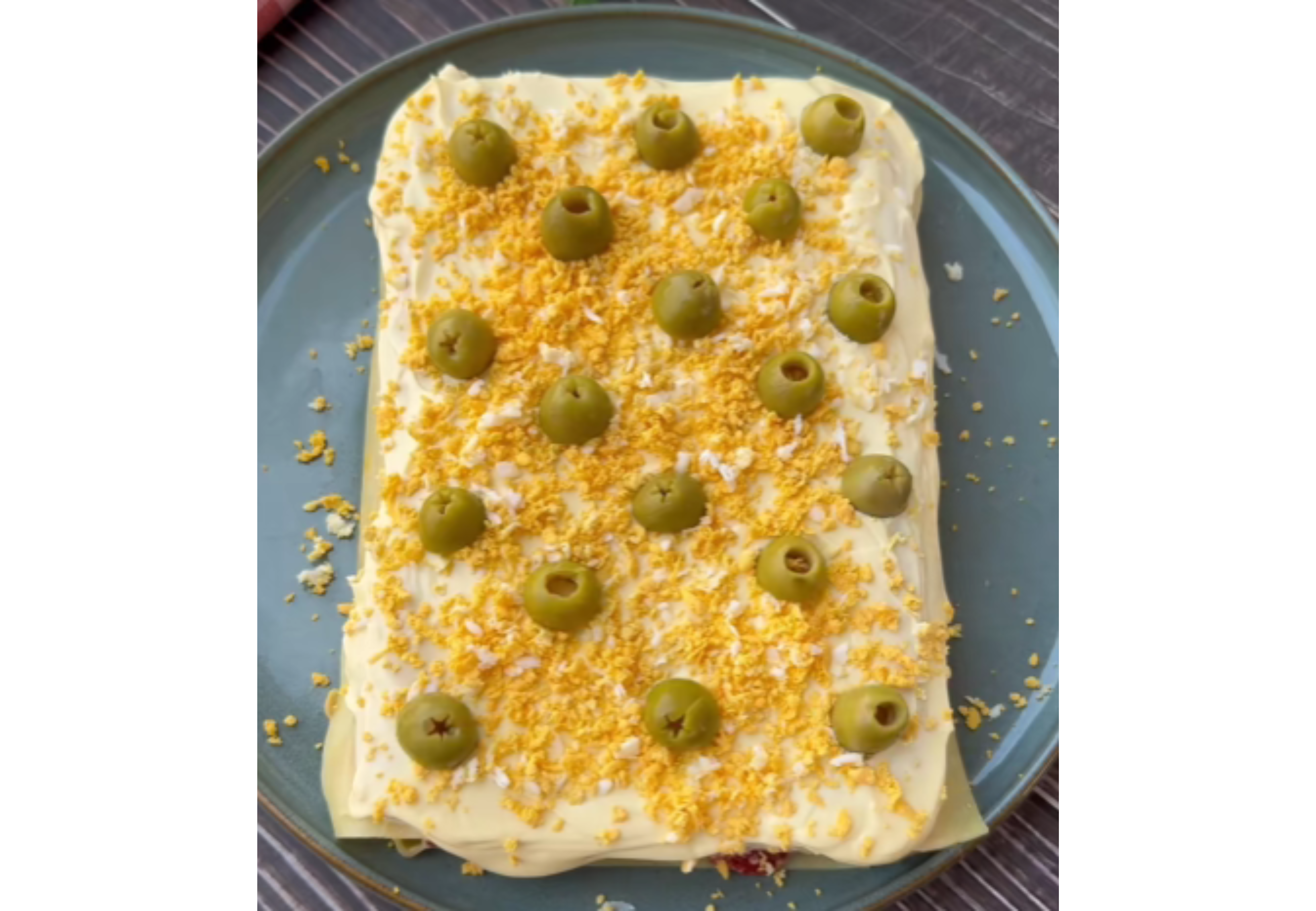 Así queda la lasaña fría con esta receta.