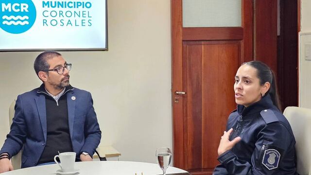 Rodrigo Aristimuño recibió a la oficial Eliana Argüello.