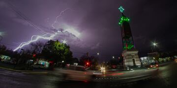 Daniel Dubrowski logró captar la intensidad de la tormenta que asoló al sur mendocino.