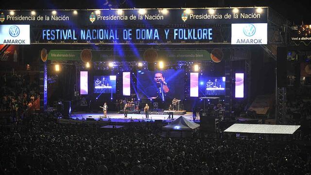 Las 12 noches del festival de Jesús María, por la pantalla de Canal C (La Voz/Archivo).