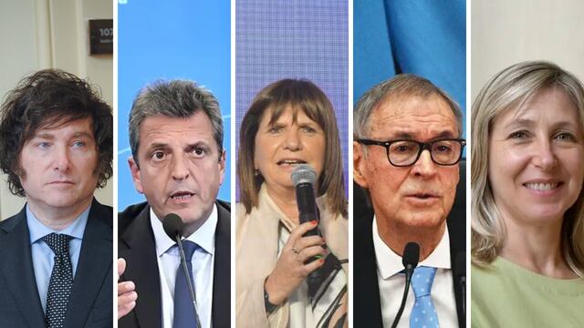 Los candidatos a Presidente de Argentina.
